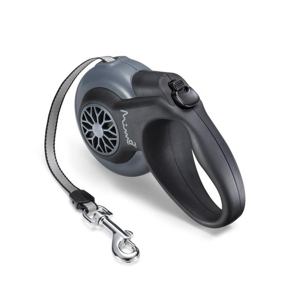 Correa Retractil ABS Perro Talla M 5Mt 25kg Gris
