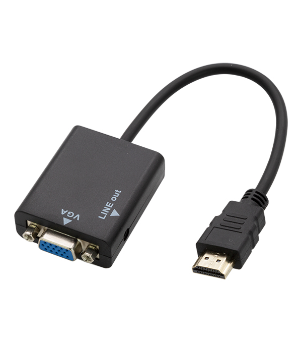 Philco - Convertidor Hdmi Macho A Vga Hembra Con Salida De Audio