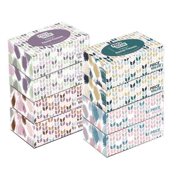 Precio de los pañuelos faciales, 8 cajas, 230 hojas por caja