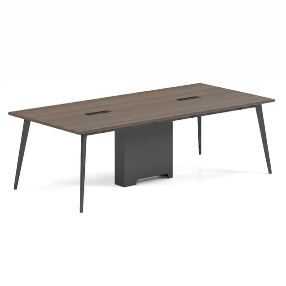 Mesa de Reunión Oficina 320x120 cms Color Java (gris) - Estructura Metálica Gris