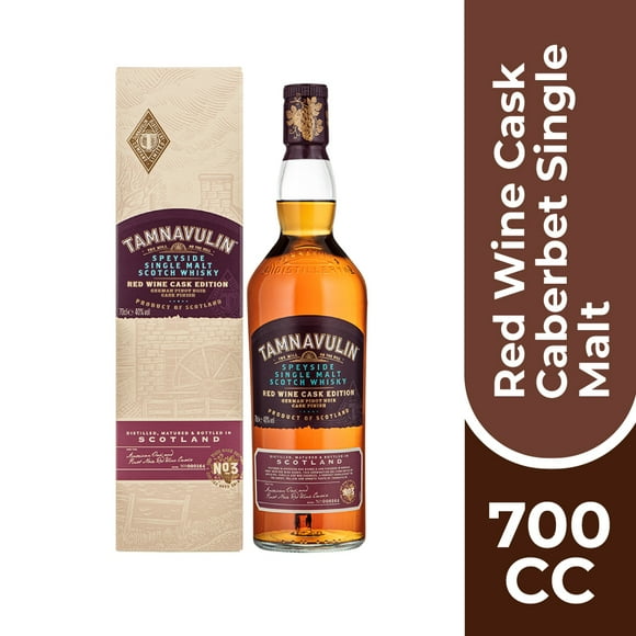 Whisky Tamnavulin Red Wine Cask Caberbet Single Malt 700 cc