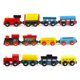 thumbnail image 1 of Set de tren de juguete de madera magnético Joqutoys, 12 vagones con bolsa de almacenamiento, 1 of 7