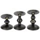 thumbnail image 4 of 3 Piezas Pilar Decorativo Candelabro Hogar Decoración Del Banquete De Boda Oro Negro, 4 of 5