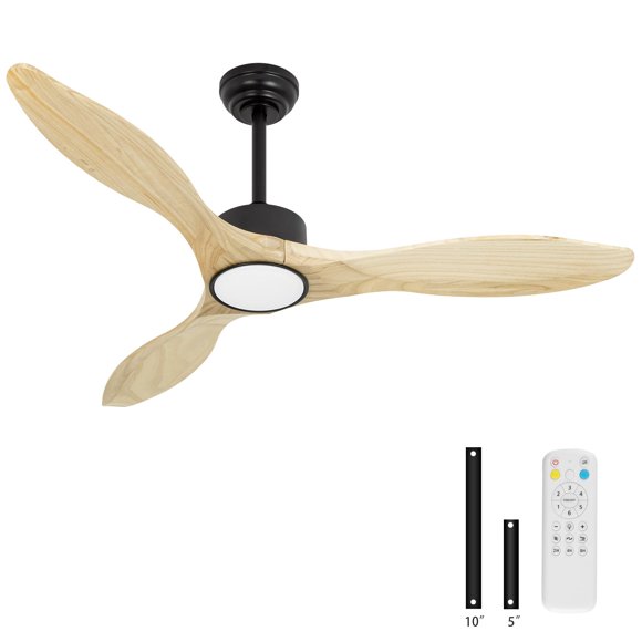 Ventilador de techo Revoici 132 cm con luz y control remoto