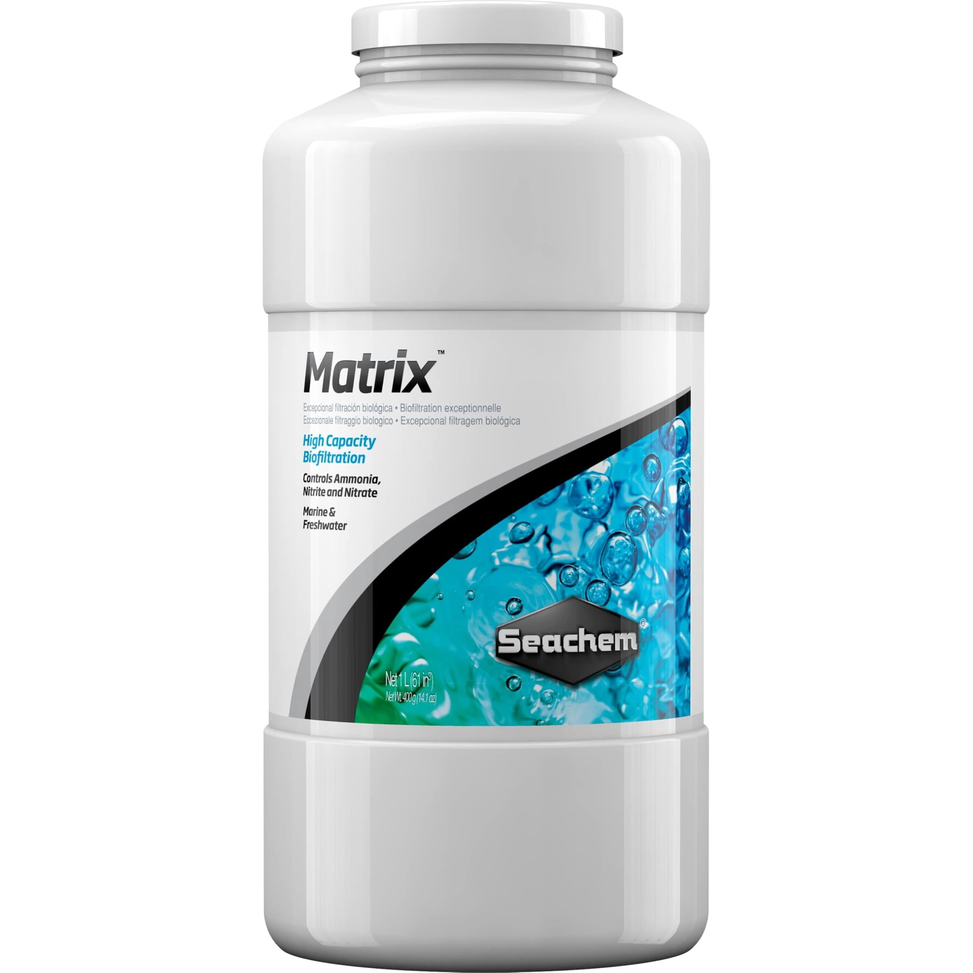 Filtro de acuario Bio Media Seachem Matrix de 1 litro