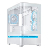 Funda Para Pc Asus Prime Ap202 Argb White Matx Con Cristal Templado