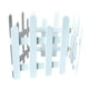 thumbnail image 5 of Valla de madera Valla de madera para jardín, longitud de 120 cm, valla decorativa para bordes de paisaje, valla de estacas para césped, árboles y maci Blanco Alto 35cm, 5 of 5