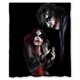 thumbnail image 1 of Cortina de ducha de Mad Love Joker y Harley Quinn, juego de cortina de baño con ganchos, tamaño 60 x 72 pulgadas, 1 of 3