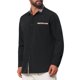 thumbnail image 4 of INSPIRE CHIC Camisas de Vestir para Hombre de Manga Larga con Cuello de Cuadros y Botones Abajo 2XL Negro, 4 of 6