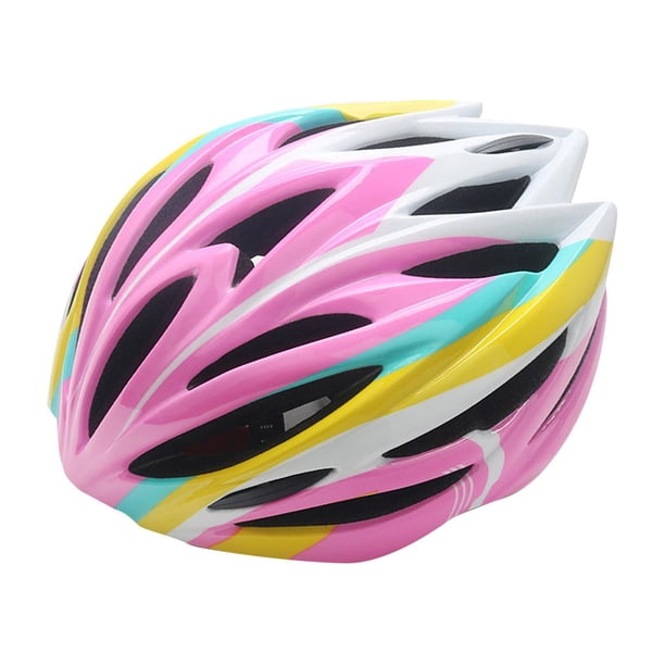 Casco de bicicleta para adultos, diseño ergonómico y ligero, correa ajustable para mayor comodidad - Nuevo modelo de casco con estilo moderno Rosa