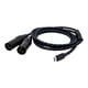 thumbnail image 3 of Tipo C A 2 XLR De 3 Pines Tipo C A XLR Macho Macho A Macho USB C A 2 XLR Macho 500 Cm, 3 of 5