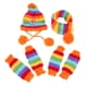 thumbnail image 5 of 1 conjunto de perro pequeño sombrero + bufanda + calcetines mascota cachorro lindo mantener caliente Rainbow XS, 5 of 5