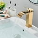 thumbnail image 2 of Grifo de baño moderno con diseño de cascada, grifo para lavabo dorado, diseño de cuerpo de metal duradero superior, agua caliente y fría ajustable, 2 of 5