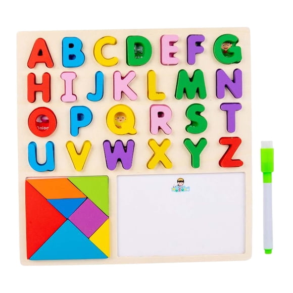 Puzzle Matching Board Juguetes Educativos Para Niños Niñas Niños De 3 4 5 Años En Adelante Letra Mayúscula