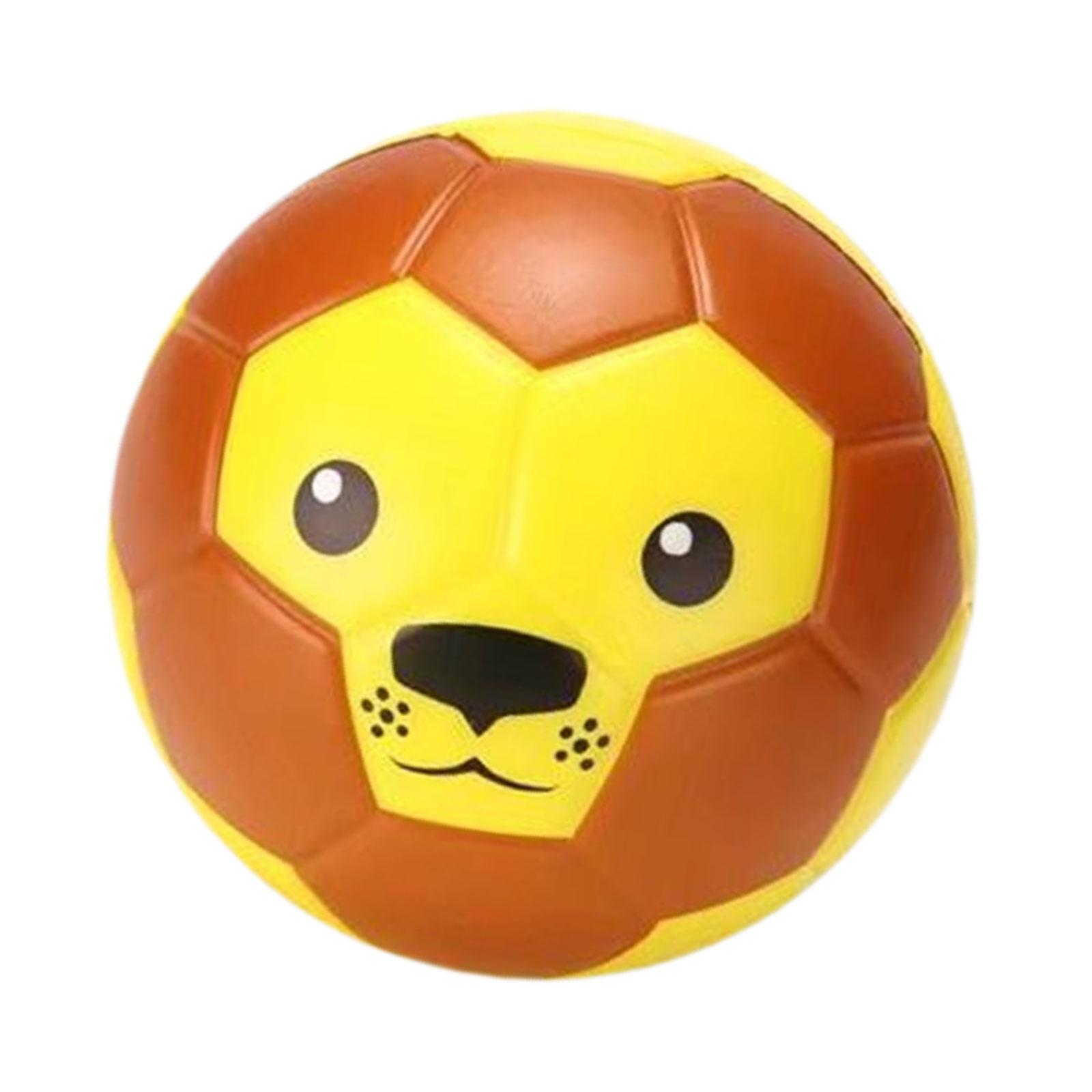 Ioensy - Pelota Suave De Animales, Mini Regalo De Fútbol, Balón De Fútbol Para Niños, Para Juego, Adiestramiento Al Aire Libre, León