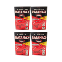 Pack 4 Ratanax En Pellet Para Ratones 100Gr