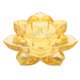 thumbnail image 4 of Budismo Adoración Flor de loto Candelabros de cristal Decoración del hogar ámbar, 4 of 5