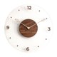 thumbnail image 3 of Reloj De Pared Nórdico 14 Pulgadas Madera Maciza Vidrio Acrílico Silencioso Redondo Moderno, 3 of 5