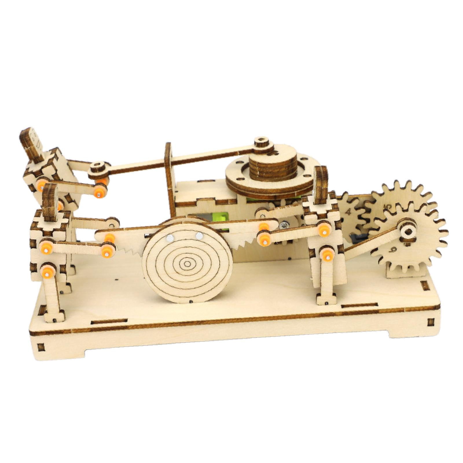 Magideal - Kits De Modelo De Experimento Científico Wooden 3d Rompecabezas Kits De Rompecabezas Eléctricos Sin Pintar A Mano Para Niños Proyecto De Vástago Para