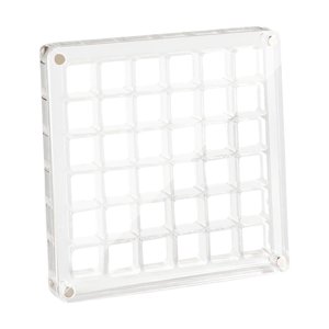 Bothyi - Caja De Presentación De Concha Acrílica, Regalo Para Coleccionistas, 36 Rejillas Para Clavos De Baratija