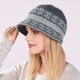 thumbnail image 1 of Metal Flower Decor Knit Hat, Fashion Fleece Lined Bonnet Hat, Warm Winter Coldproof Cloche Bucket Hat For Women, 1 of 3