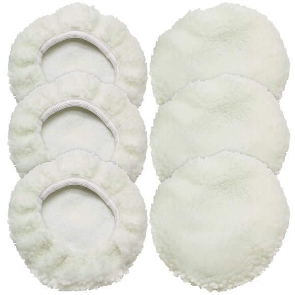 Bonetes pulidores Bonsicoky, 6 piezas de lana