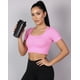 thumbnail image 3 of Top Camiseta Deportiva Mujer Manga Corta Acanalado, 3 of 4