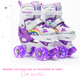 thumbnail image 2 of Patines Rollers 4 Ruedas Ajustables Con Luces Led Niñas, 2 of 5