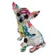 thumbnail image 1 of Graffiti Chihuahua Estatua Resina Artesanía Animal Estatua Para Habitación Perro Amante Regalo Manchado Graffiti, 1 of 5