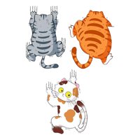 Ioensy - 3 Pegatinas De Gato Divertidas Para Coche, Pegatinas De Parachoques Para Coches