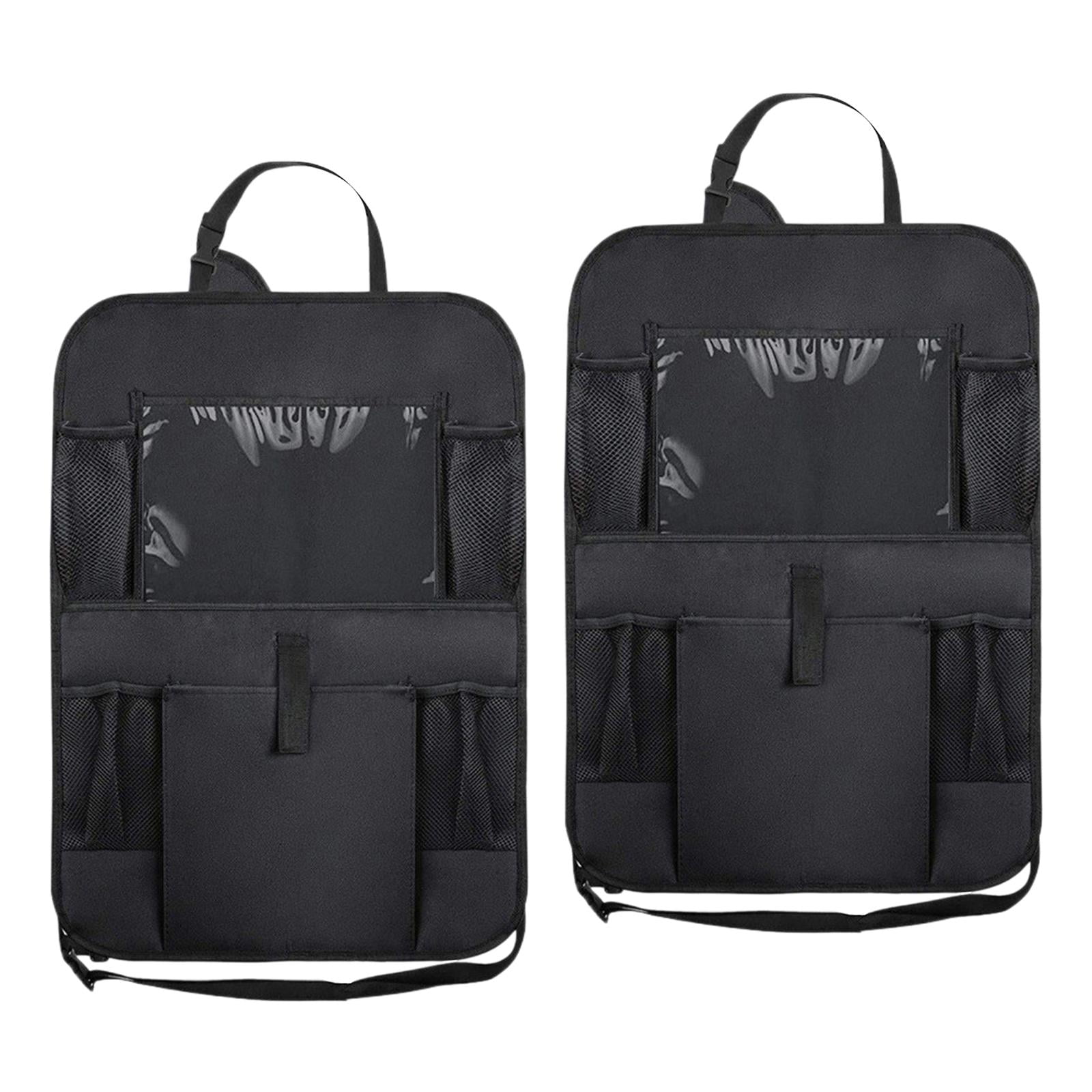 Ioensy - Bolsa De Almacenamiento Para Asiento Trasero De Coche, Organizador Versátil Con Pantalla Táctil, Soporte Para Tableta, 2 Uds.