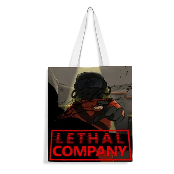 Lethal Company Bolso de tela con estampado de lienzo para mujer