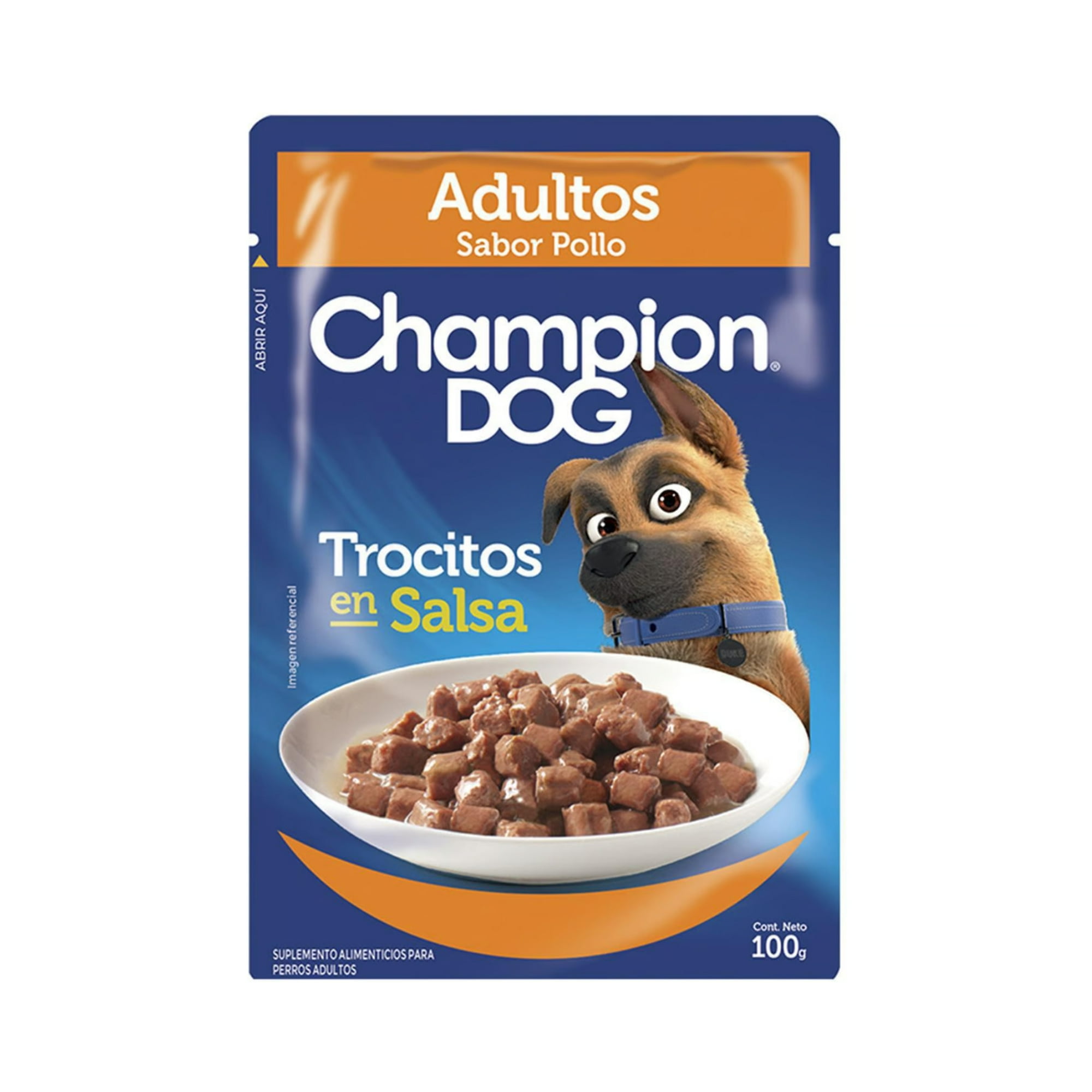 Sobres De Alimento Húmedo Champion Dog Adulto Pollo 24 Un.