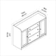 thumbnail image 5 of Buffet 3 Cajones Rona Blanco 123x40x83.7 Cm, 5 of 7