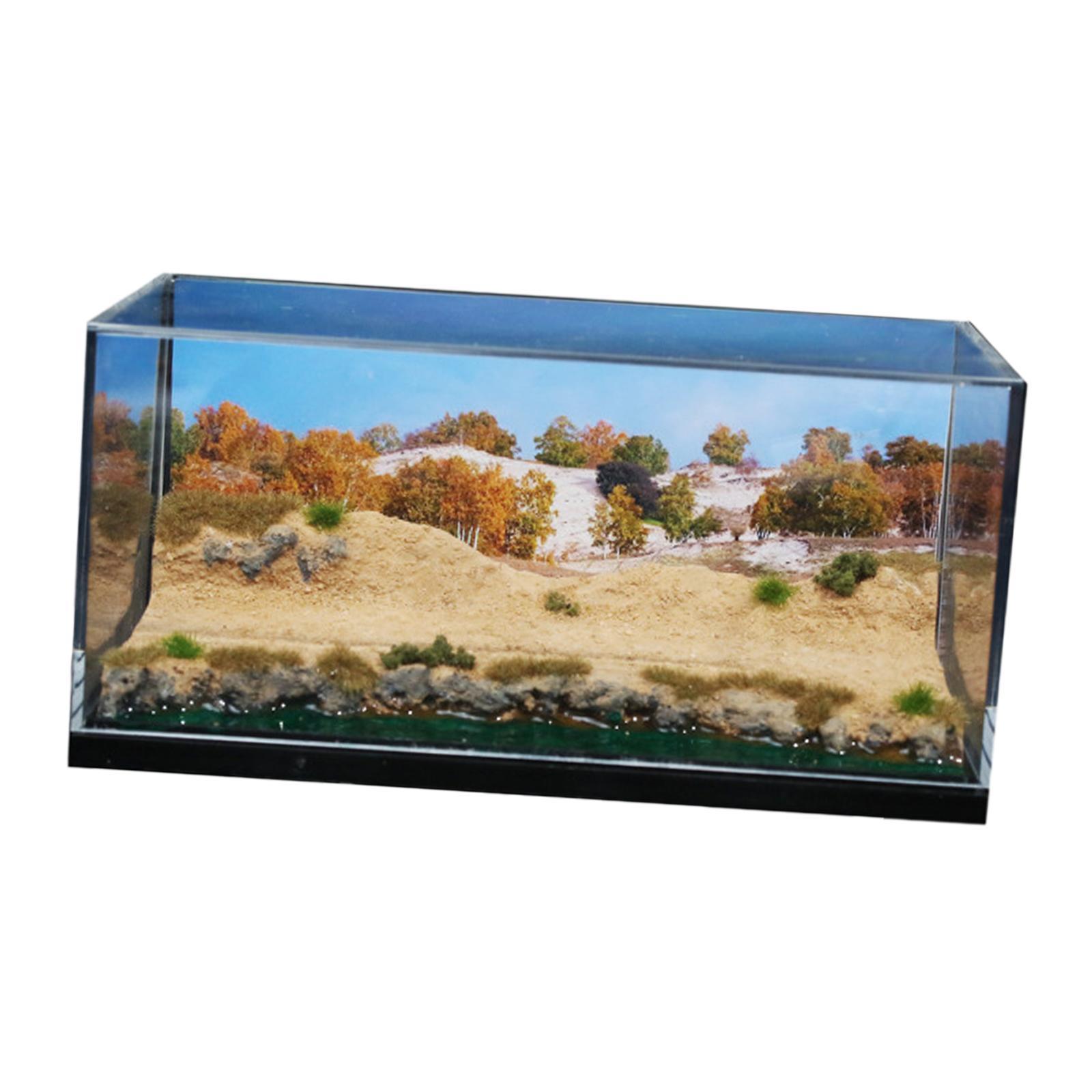 Magideal - Escena Del Desierto A Escala 1/64, Simulación De Diorama, Accesorios Para Fotografías, Modelo De Fundición A Presión, Fondo De Vitrina De Automóvil