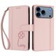 thumbnail image 3 of Funda Cartera Trébol para iPhone 17 Pro con Ranuras Tarjetas y Carga Inalámbrica Rosa, 3 of 6