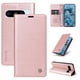 thumbnail image 2 of Funda Billetera de Cuero para Google Pixel 8 Pro con Tarjetero y Soporte - Tapa Magnética Rosa, 2 of 6