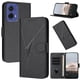 thumbnail image 1 of Funda Cartera Fibra de Carbono para Motorola MOTO G85 5G con Soporte y Cierre Magnético Negro, 1 of 6