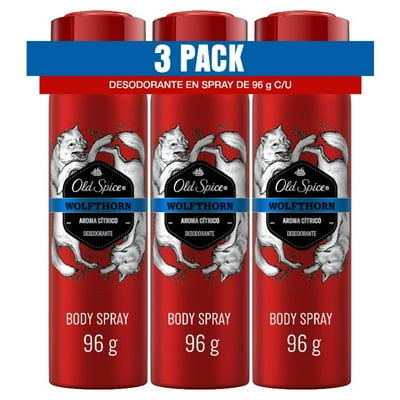 Pack 3 Desodorantes Hombre Spray Wolfthorn 1 Un Old Spice