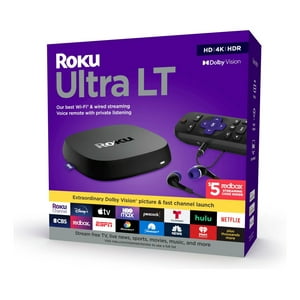 Roku - Reproductor Streaming Ultra Lt 4801Rw 4K Hdr 2Gb Ram Voice Control