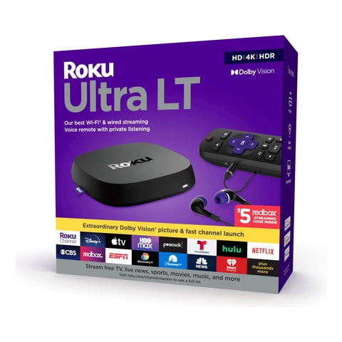 Roku - Reproductor Streaming Ultra Lt 4801Rw 4K Hdr 2Gb Ram Voice Control