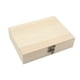 thumbnail image 2 of Caja De Madera Natural Con Tapa Con Bisagras Y Cierre Frontal, Caja De Recuerdos, Caja De Madera Lisa M, 2 of 5