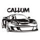 thumbnail image 1 of Decomural Personalised Name Sports Car WS-43138, 1 of 2