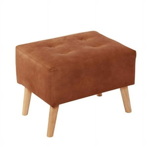 Latam Home - Pouf Niza Cuero Kentucky Tabaco