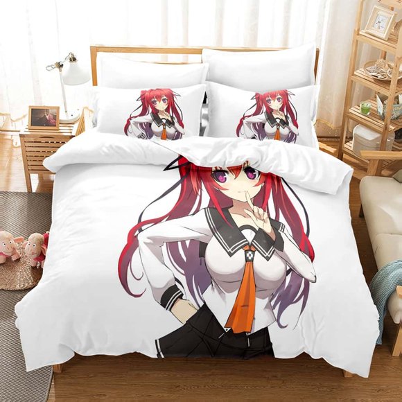 Anime The Testament of Sister New Devil Bedding Set Single Twin Full Size Bed Set Adult Kid Bedroom Duvet cover Sets Bed Sheets