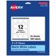 thumbnail image 1 of Etiquetas imprimibles AVERY Matte White Square 2x2cm - 300 unidades, 1 of 7