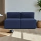 thumbnail image 3 of Sofa Madrid Dos Cuerpos Lino Azul, 3 of 3