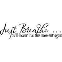 Rienda Libre Graphics - Decomural Just Breathe Inspirational Ws-15104