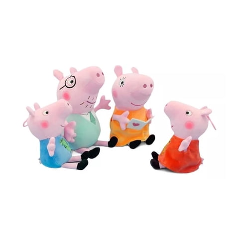 Genérico - Juguete Pack 6 Peluches Llaveros Peppa Pig 13Cm Infantil