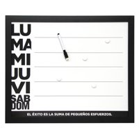 Vgo - Pizarra Plastica 40X50 Cm Work Negro